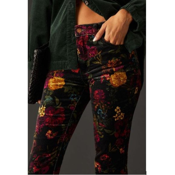 Anthropologie Floral Skinny Pants - Multicolor - Picture 5 of 10